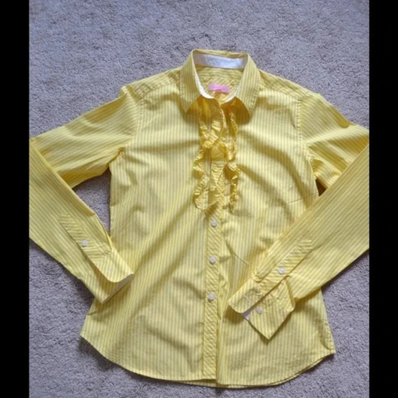 Lilly Pulitzer Jonni ruffled stripe top - Picture 1 of 4